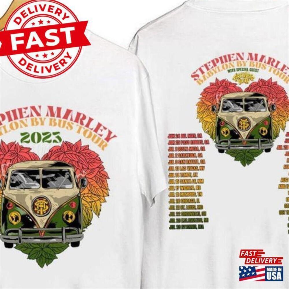 Stephen Marley Shirt Babylon By Bus Summer Tour Fan 2 Sided